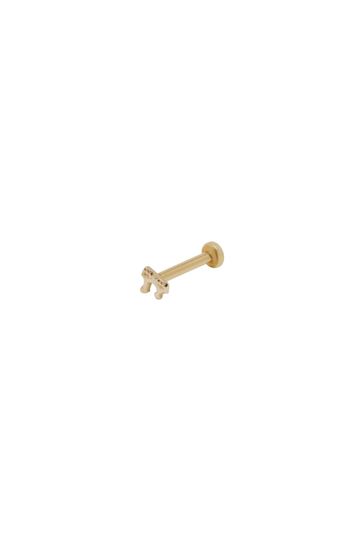 Droplet Piercing Frontal 02 Yellow Gold