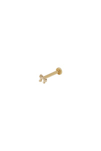 Droplet Piercing Frontal 02 Yellow Gold
