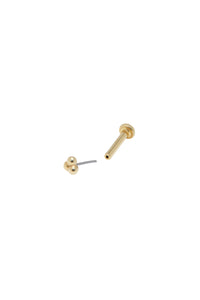 Tri Bead Piercing Frontal Yellow Gold