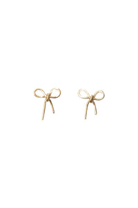 Bow Studs Solid Gold