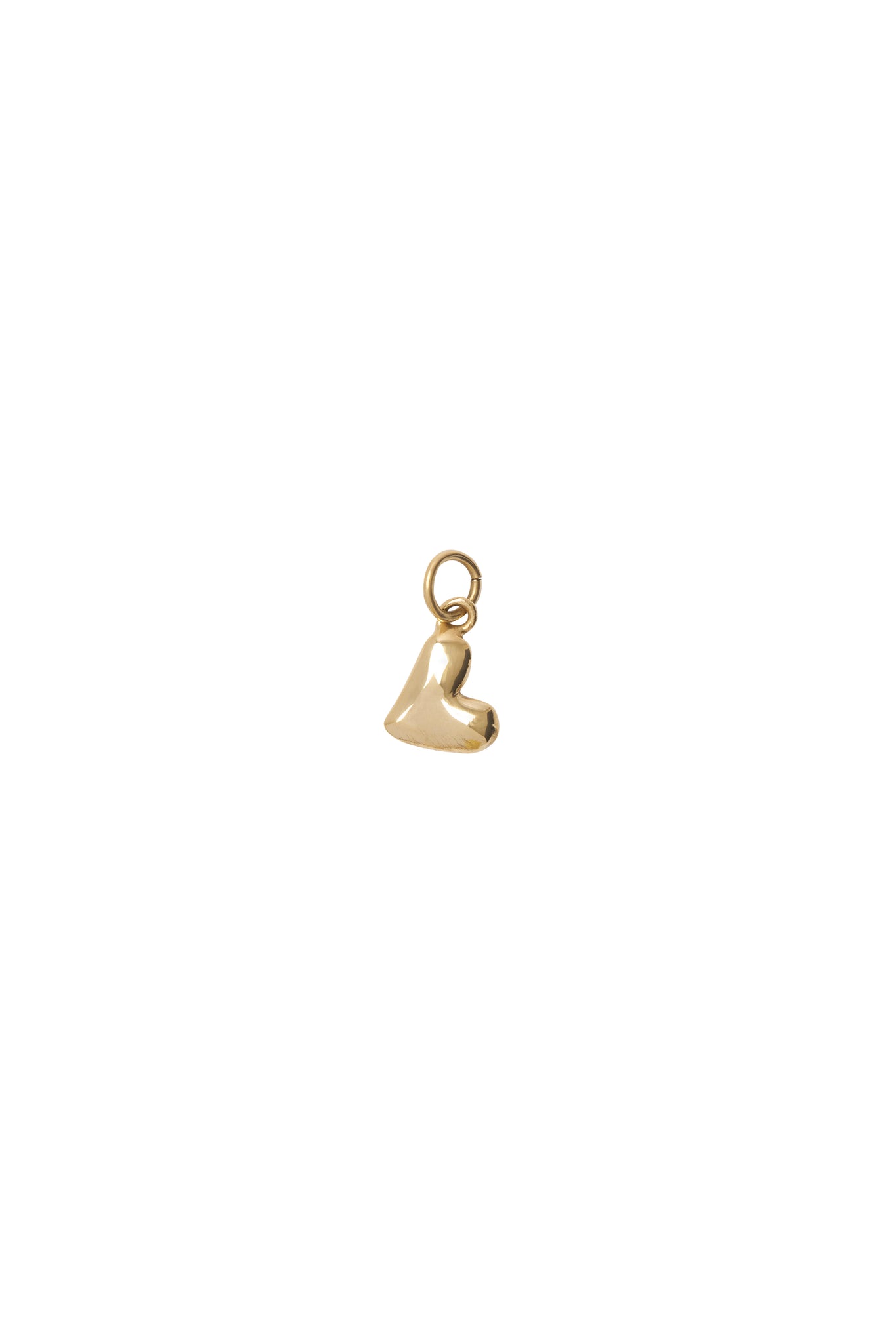 Large Heart Charm Solid Gold