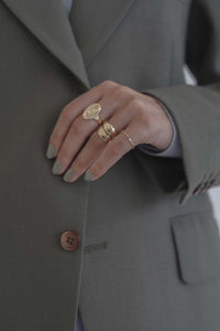 Chain Ring Solid Gold