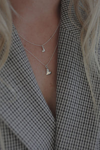 Mini Heart Charm Silver