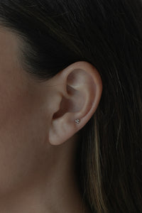 Tri Bead Piercing Frontal White Gold