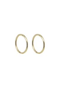 Basic Hoops Solid Gold