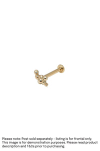 Artefact Molten Piercing Frontal Yellow Gold