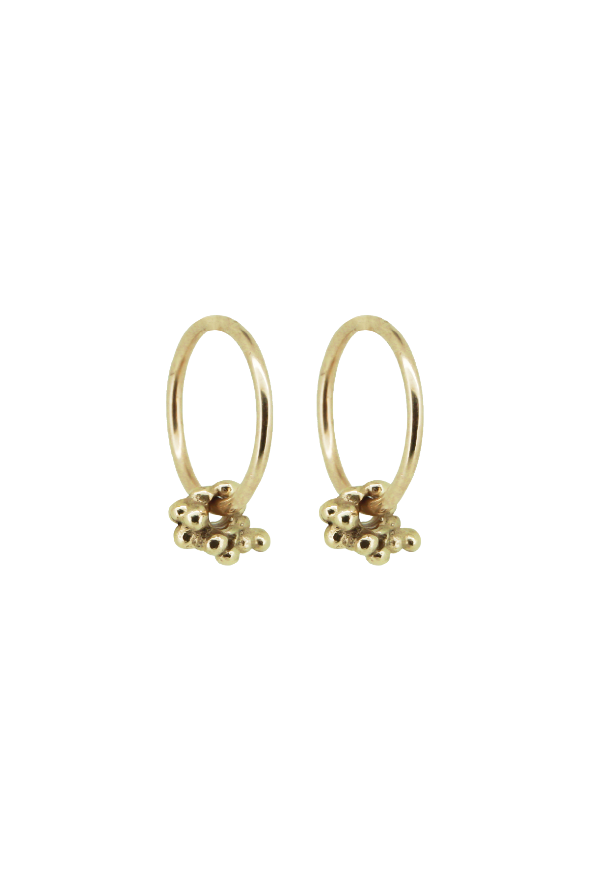 Molten Hoops Solid Gold