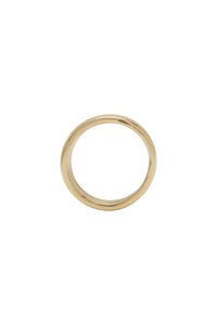 Thin Textured Band Solid Gold