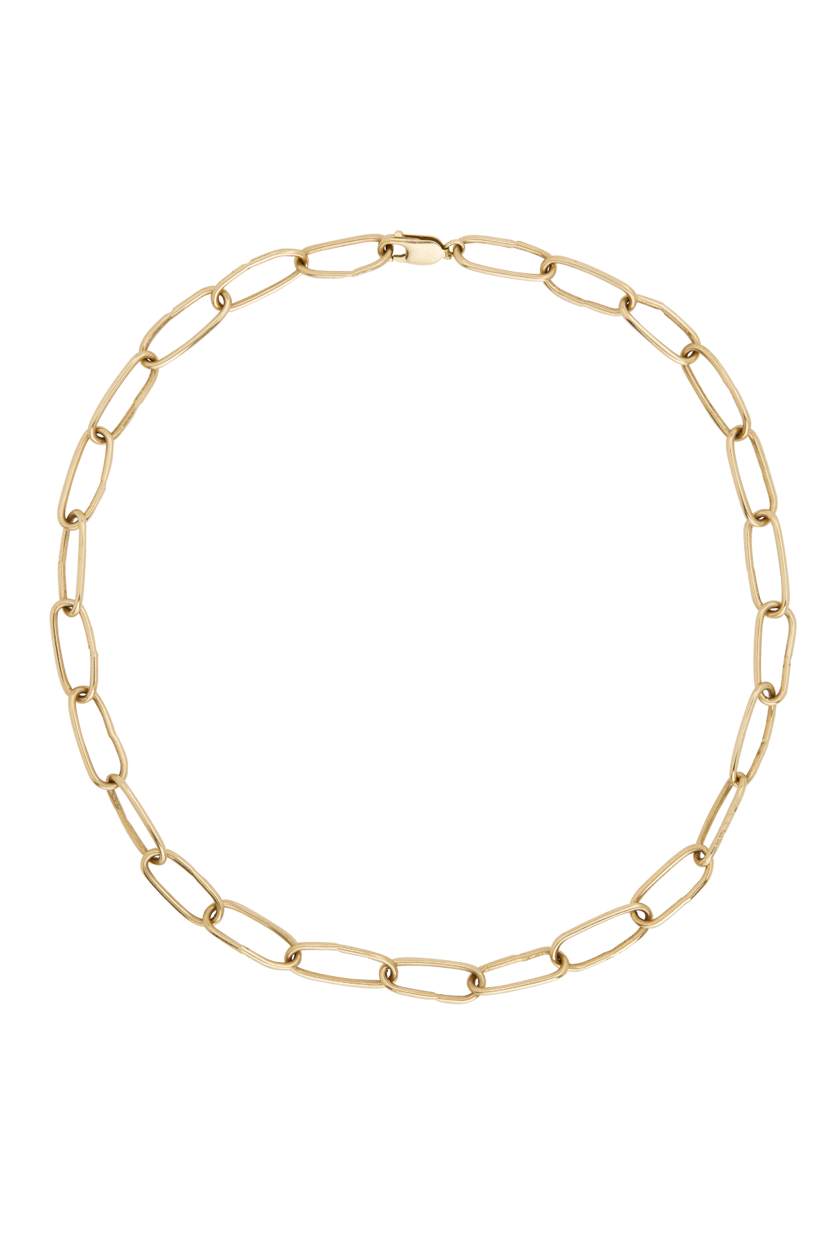 Thick Hardware Necklace Solid Gold